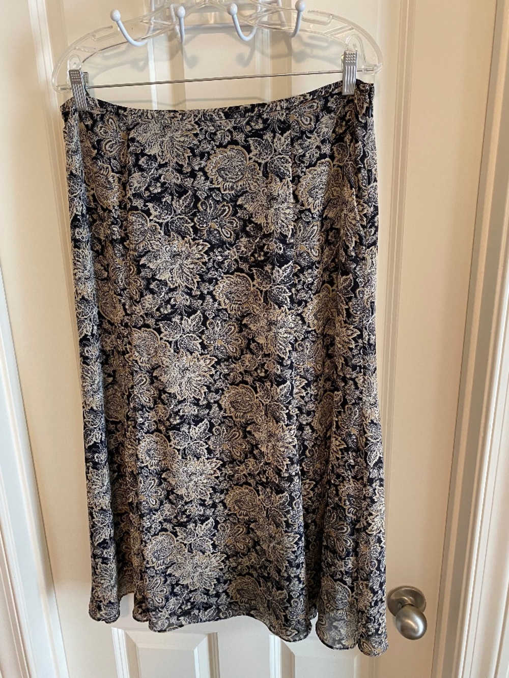 Rena Rowan Black Paisley Skirt Size 12